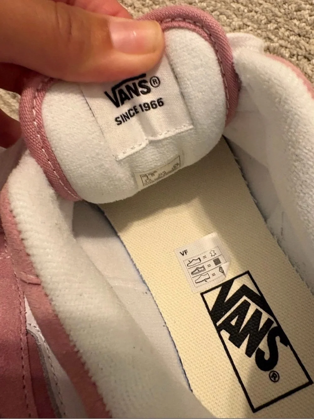 Vans Kids Pink Suede Low-Top Sneakers